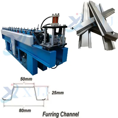 XJJ Factory the Fully Automatic Steel omega Profile Rolling Forming Machine Manufactured for European Customers