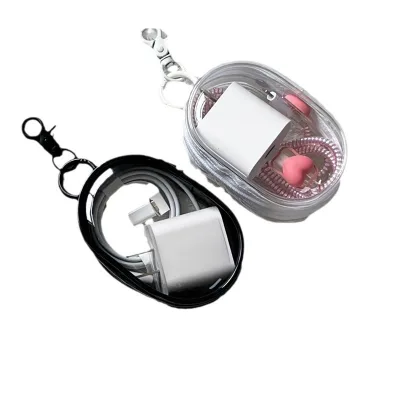 Transparent PVC Plastic Storage Bag for Living Room Digital Charger Cable Multi-Functional Portable Organize Travel Cable
