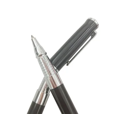 Chinese Luxury Stainless Steel Gel Ink Roller Ball Pens with Custom Logo 0.5mm Tip Fluently Writing