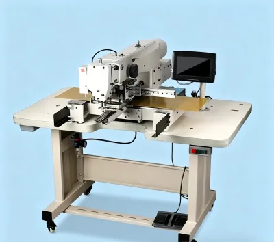 Flatbed Industrial Computer Sewing Machine with Motor for Pen Holders Cuffs Jeans Bags Automatic Thread Cutters