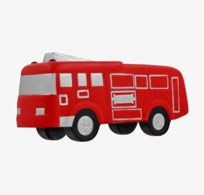 Custom Logo Printed Fire Truck Stress Balls Promotional Soft Squeezable Foam Toy for Safety Awareness Giveaway