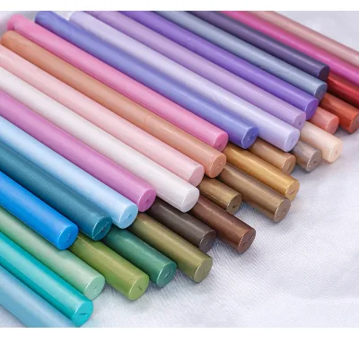 122 Color Wax Sticks 13.5x1.1 Pearl Retro Lacquer Seal Wax Durable Plastic Anime/Romance Theme Letter Sealing for Weddings