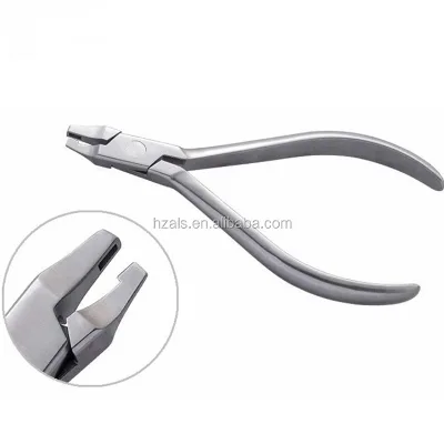 Vertical Groove Thermoforming Pliers - Stainless Steel Orthodontic Tool for Aligner & Retainer Adjustments