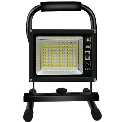 LED Rechargeable Floodlight Flashlight Portable Home Emergency Lighting Projection Outdoor Camping Light Remote Control Model