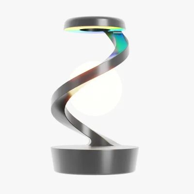 Rotating Levitating Light App Control Creative Wireless Charging Night Light Floating Phone Fast Charger RGB Ambient ABS