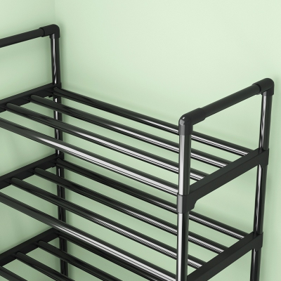 Wholesale Shoe Rack for Home 5 Tier Wood Metal Shoe Racks Shoe Racks for Home