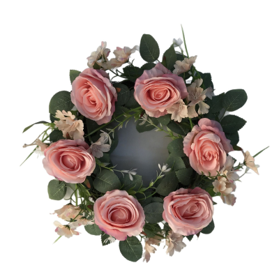 Spring Garlands, pink Roses, Seasonal Decorative Garlands, Festival and Celebration Garlands, Door Hanging Decorative Garlands