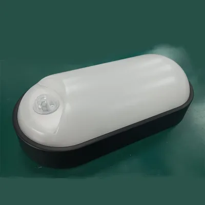 EU Standard  PC 15W LED Bunker Light With PIR Sensor Wall Mounted and Ceiling Mounted IP65