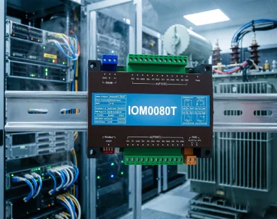 Sunfull IOM0080T 8AI Modbus RTU Module RS485 Analog Input Expansion Module with DIP Switch Address Setting & Reset Button
