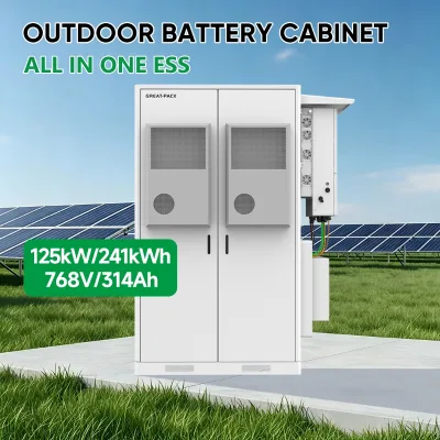 All in One Air Cooling Outdoor Lifepo4 Battery Cabinet Energy Storage System 100kw 241kwh 125kw 241kwh With Hybrid Inverter