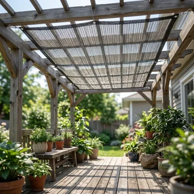 Woven Rectangle Shade Netting Shade Sails Temporary Structures Scaffolding Outdoor Parties Commercial Areas Terrace Backyard