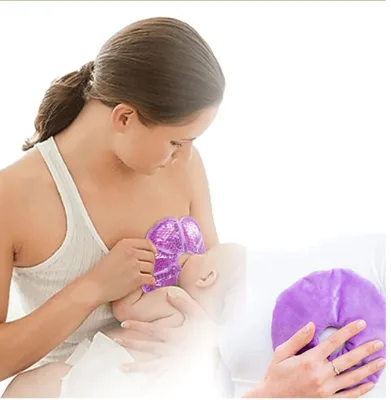 Ice Bead Gel Breast Pads for Cooling, Stylish and Great for Breastfeeding Care and Relieving Engorged Breasts