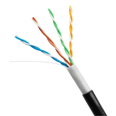 Xunfa Cat5e High Speed 1000Mbps Outdoor Network Cable 1000ft CCA Copper Full Double PVC PE Jacket CE ROHS Certified