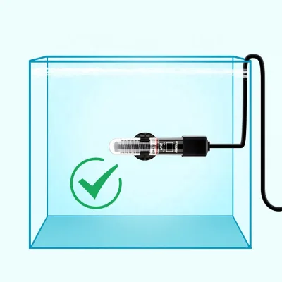 Freesea Stocked FS-110 Glass Submersible Aquarium Heater 25W 50W for 110V 120V 240V 50HZ 60HZ Small Fish Tank Heating Rod