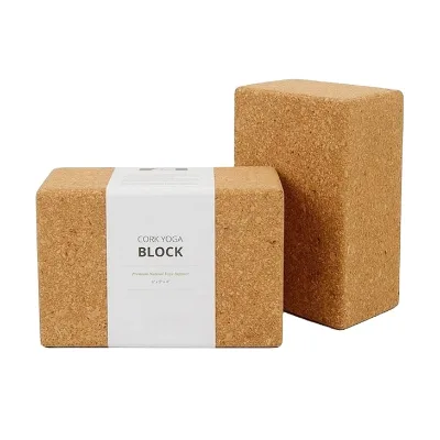 Bulk Purchase Huayi Oganic Cork Custom Logo Yoga Block