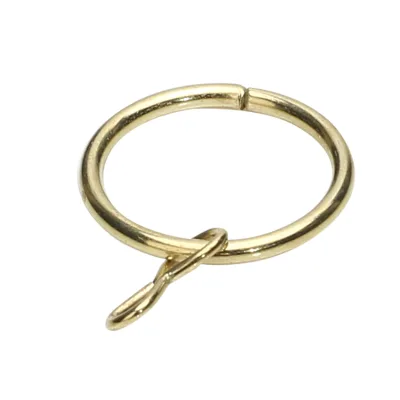 Shower Curtain Rings Rust Proof Shower Curtain Hooks Contemporary Curtain Poles Metal Eco-friendly Iron Antique Brass