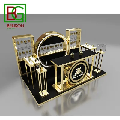 High End Perfume Kiosk Display Boutique Fixtures Classic Style Perfume Modern Display Kiosk