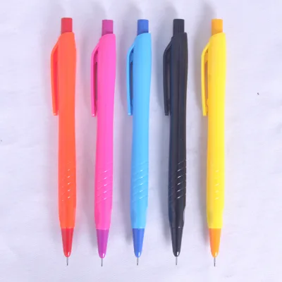 Office School Professional Stationery Automatic Pencil Set Lead 0.5 0.7mm Custom Ball Pen Shape Plastic Mechanical Pencil