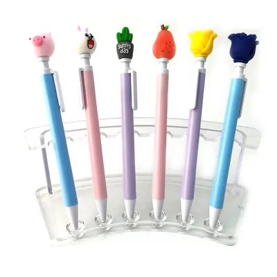 Cute Funny Branded Kawaii Cartoon Animal Shape Topper Mechanical Pencil Automatic Pencil for Kids Learning