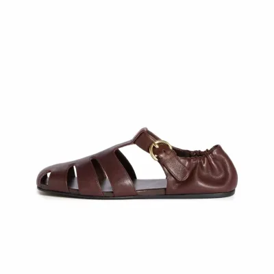 Roman Sandals, Feminine Fashion Sandals, Fashionable Breathable Handmade Leather Women's Shoes