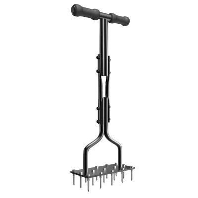 Industrial Steel Spike Lawn Air Aerator Tool with Spare Spikes Manual Yard Aerator for Lawn & Garden Grade Industrial