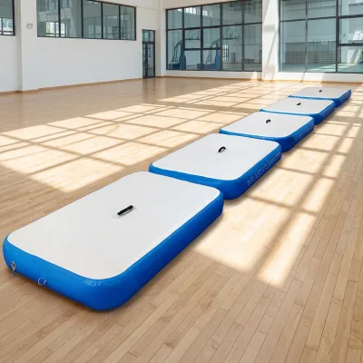 Drop-Stitch PVC Inflatable Gymnastics Air Track Mat Air Track Tumbling Mat for Gym Pool Training Platform