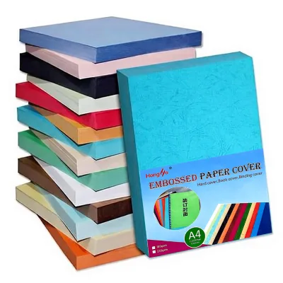 Factory Price Colorful Embossed Paper Binding Cover A4 for Hard Book Cover and Document Binding 100pcs