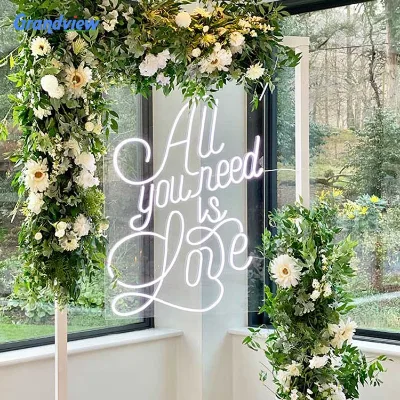 Custom Wedding Proposal LED Neon Sign with Warm White Light USB Powered for Engagement Party Romantic