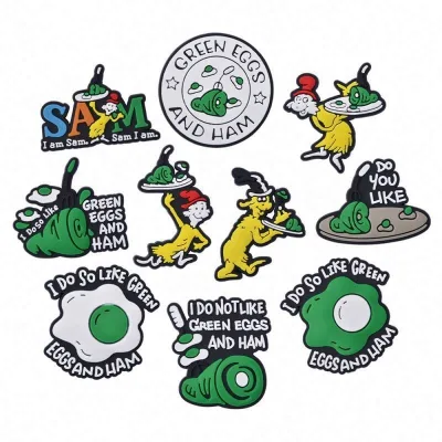 New Arrival Pvc Shoe Charms Cartoon KC/SF/CHIEFS Beach Sandals Shoe Decoration Charms