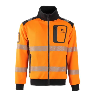 NORTHCAPE High Visibility Workwear Safety s Reflective Work Fleece Uniform Winter
