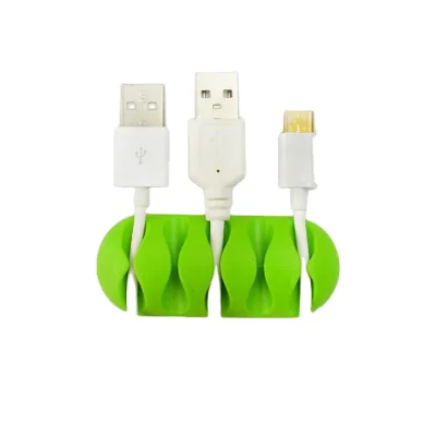 TPR Magnetic Usb Cable Holders Clips Self-adhesive Cable Holder Clip Desk
