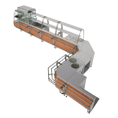 Combination Customized Hotel Buffet Counter Mobile Buffet Table Heating Equipment