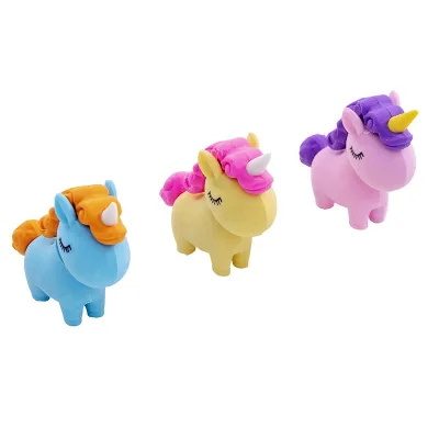 Eurolucky Eraser Kids Cartoon Eraser Wholesale Unicorn Cartoon Erasers