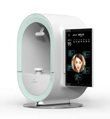 Skin Analyzer Machine Facial Moisture Test 3D Skin Analysis Acne Wrinkle Pigmentation Analysis Commercial Use 1 Year Warranty