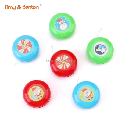 Christmas Mini Yoyo Toys Children Party Favors Toys for Christmas Gift Custom Classical Plastic Yoyo Stocking Fillers