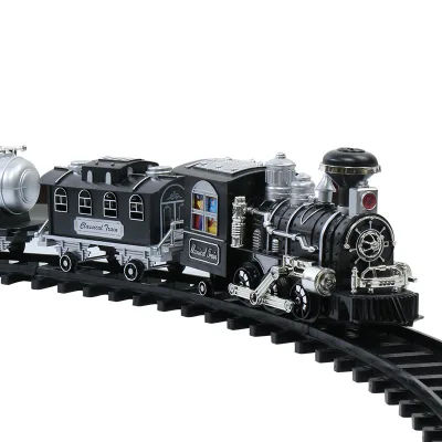 Classical Slot Toy Track Rail Car Steam Remote Control Railway Train Toy