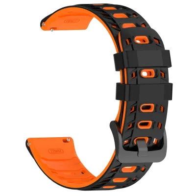 Breathable 10 Colors 22mm Spring bar Quick Release Smart Watch Band Straps with Black Metal Buckle