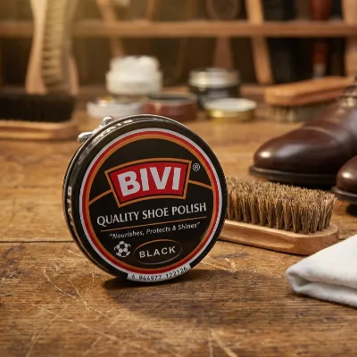 Metal-canned Shoe Polish Leather Shoe Care Oil with Stain Removal in Brown Black & Natural Shades 50ml-Wholesale From Yiwu