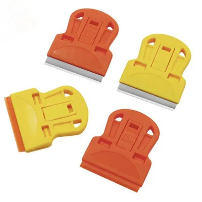 Multifunctional Sticker Cleaning Scraper Plastic Razor Blade Scraper Wallpaper Window Sticker Mini Remover Glue Gum Scraper Tool