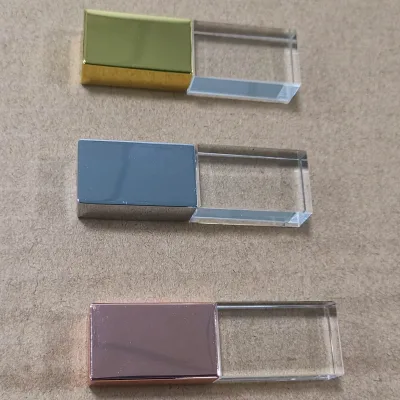 Crystal Usb Flash Drive Engraving Glass USB Stick