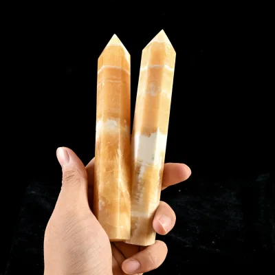 Wholesale Natural Crystal Orange Feldspar Gemstone Large Particle Semi-Precious Stone Polished Freeform Demagnetized Love