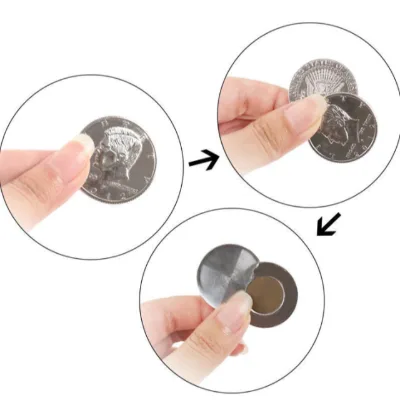 Classic Magic Flipper Coin Trick Gimmick Prop Metal Folding Coin