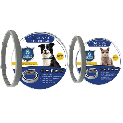 JZ Multi Color Anti Flea Collar Long Term Tick and Lice Prevention for Cats and Dogs Adjustable Safe Material