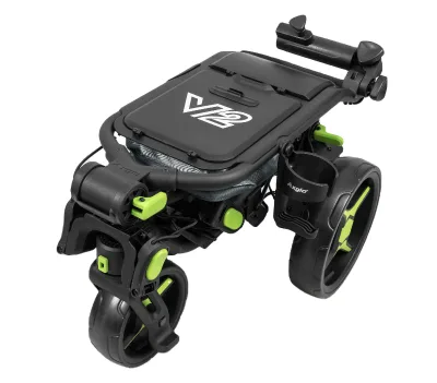 2024 New Design 3-wheel Golf Cart Folding Golf Trolly With Umbrella Holder for Professional Golf Players and Exercise Learners