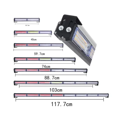 COB LED 36W & 144W Traffic Advisor Emergency Warning Safety Signal Strobe Light Bar Amber Yellow Red Blue for Trucks & Plows