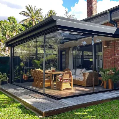 Prefabricated Easy-Assemble Sunroom for Outdoor Green Garden Courtyard