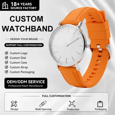 Quick Release Watch Strap Watch Band Belt Rubber Soft Silicone Fashion in STOCK 18mm 20mm 22mm 10 Pcs SHX Customer's Band LOGO