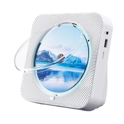 Home Desktop Hi-Fi Stereo Sound BT5.0 CD Player with Remote Control FM Radio Speakers-Portable Music Player