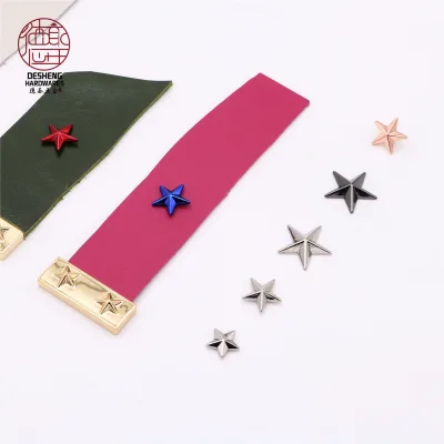 Spot DIY Clothing Shoulder Strap Clothing Accessories, Five-pointed Star Alloy Rivets, Personality Trend, Multi-size Multi-style