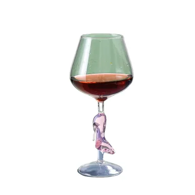 Creative High-footed Red Wine Glass, High-looking High-heeled Shoes, Wine, Home Atmosphere, champagne Glass